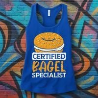 Certified Bagel Specialist Foodie Bread Lover Bakery Food Gift Women's Tank Top thumb 3