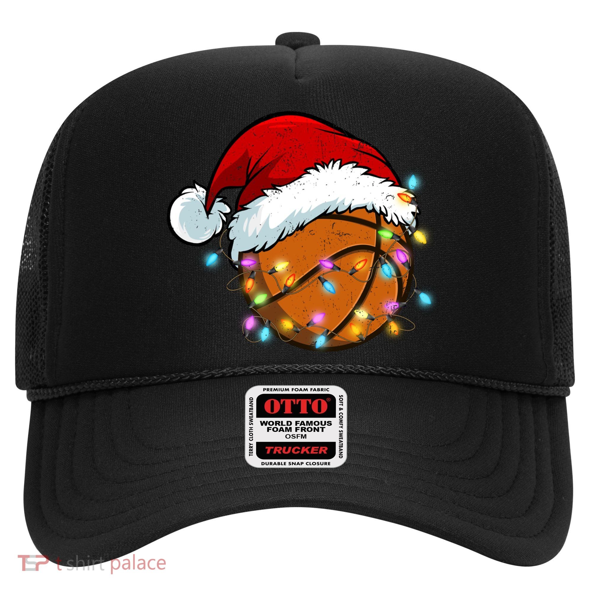 Christmas Basketball Santa Hat Sport Xmas Light Cool Gift Hat