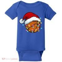Christmas Basketball Santa Hat Sport Xmas Light Cool Gift Baby Bodysuit thumb 0