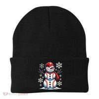 Christmas Baseball Snowman Baseball Christmas Beanie thumb 0