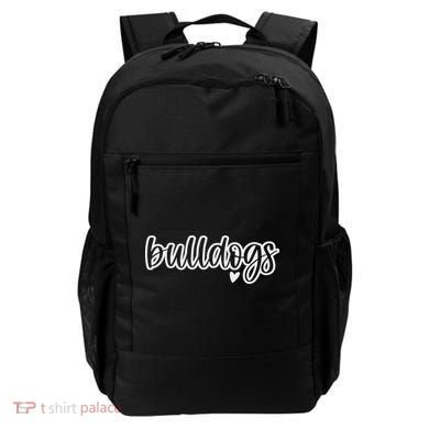 Cute Bulldogs Script Game Mascot Day Matching Team Color Backpack