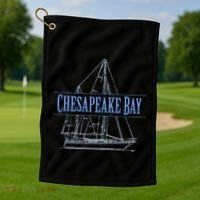 Chesapeake Bay Sailing Souvenir Golf Towel thumb 1