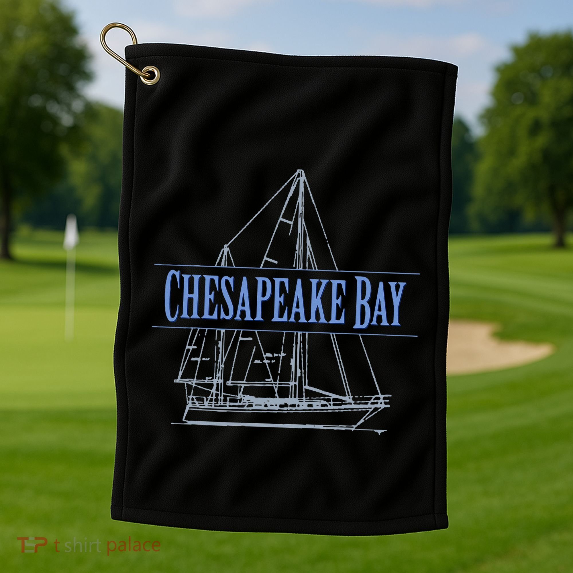 Chesapeake Bay Sailing Souvenir Golf Towel