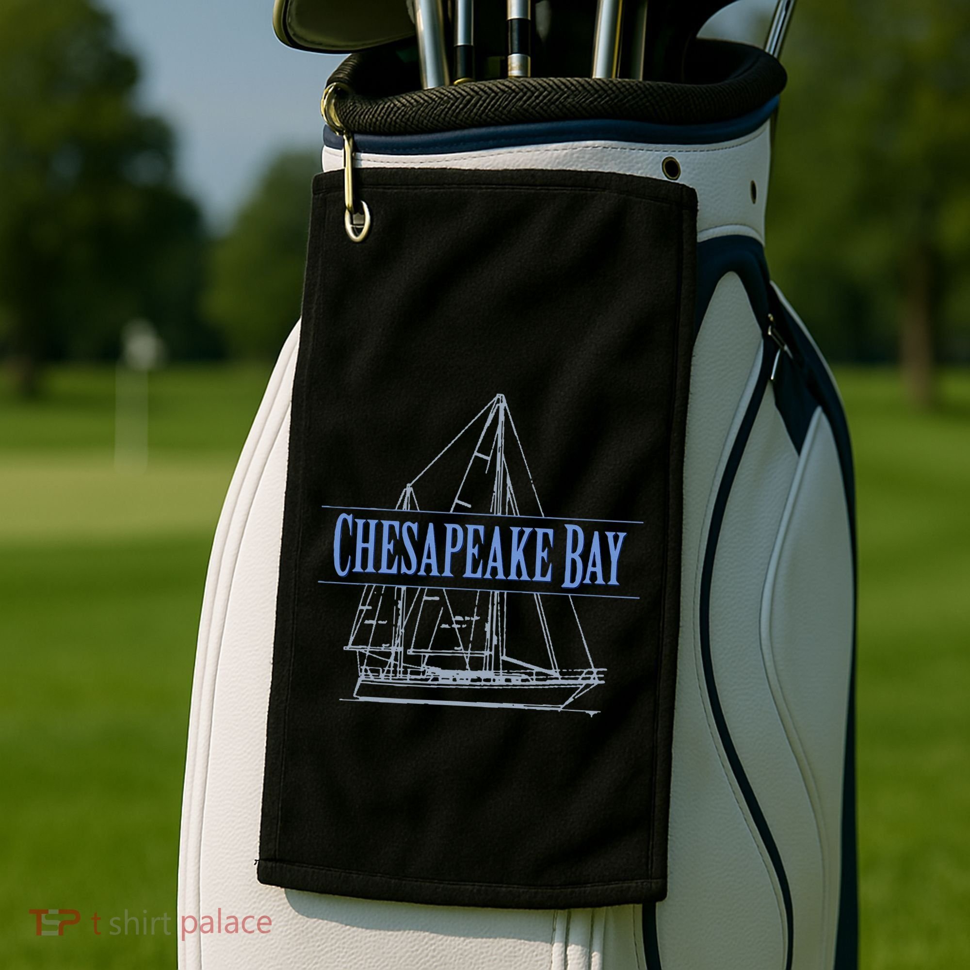 Chesapeake Bay Sailing Souvenir Golf Towel