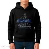 Chesapeake Bay Sailing Souvenir Kids Hoodie thumb 4