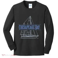 Chesapeake Bay Sailing Souvenir Kids Long Sleeve Shirt thumb 0