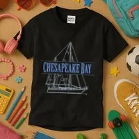 Chesapeake Bay Sailing Souvenir Kids T-Shirt thumb 3