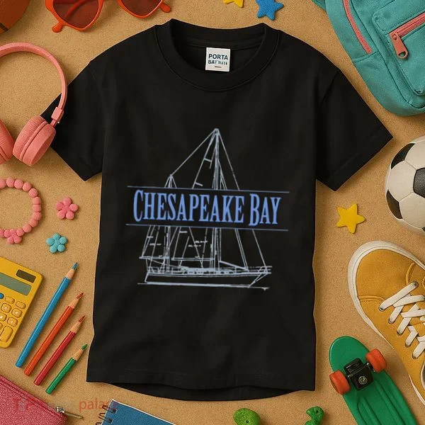 Chesapeake Bay Sailing Souvenir Kids T-Shirt