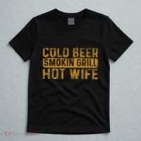 Cold Beer Smoking Grill Hotwife Husband Wife Bbq Joke T-Shirt thumb 5