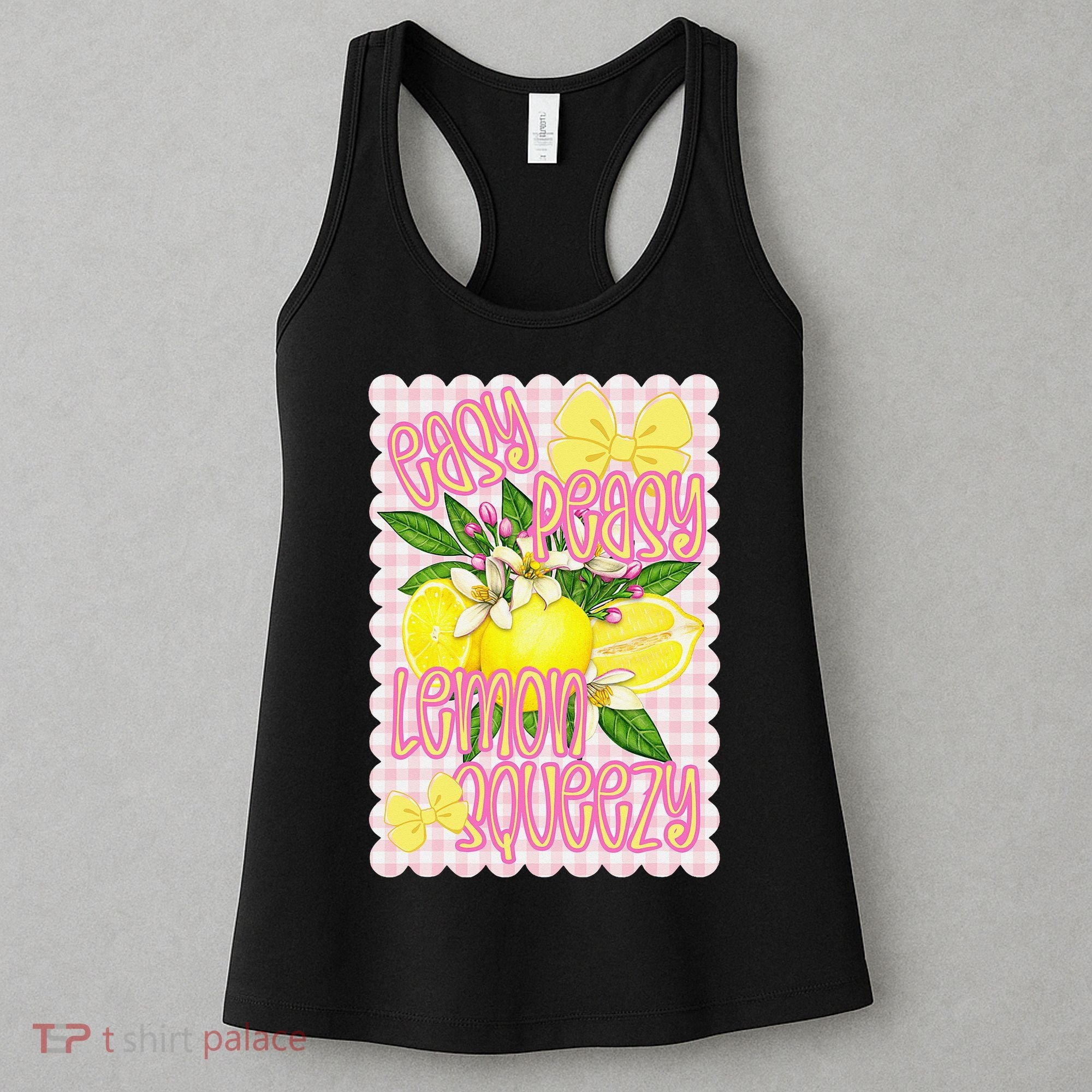Coquette Bows Summer Cute Lemon Tropical Fruits Girl Women Women's Tank Top