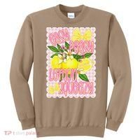 Coquette Bows Summer Cute Lemon Tropical Fruits Girl Women Sweatshirt thumb 0