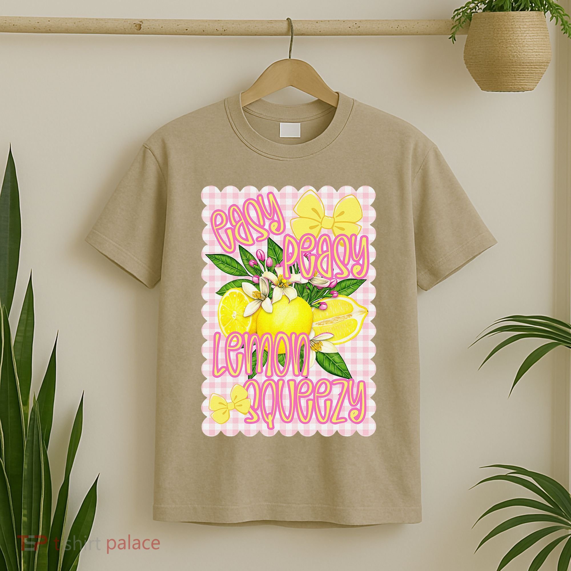 Coquette Bows Summer Cute Lemon Tropical Fruits Girl Women T-Shirt