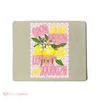 Coquette Bows Summer Cute Lemon Tropical Fruits Girl Women Mousepad thumb 0
