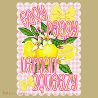 Coquette Bows Summer Cute Lemon Tropical Fruits Girl Women Mousepad thumb 1