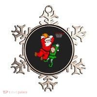 Christmas Basketball Santa Claus Slam Dunk Elf Ornament thumb 0