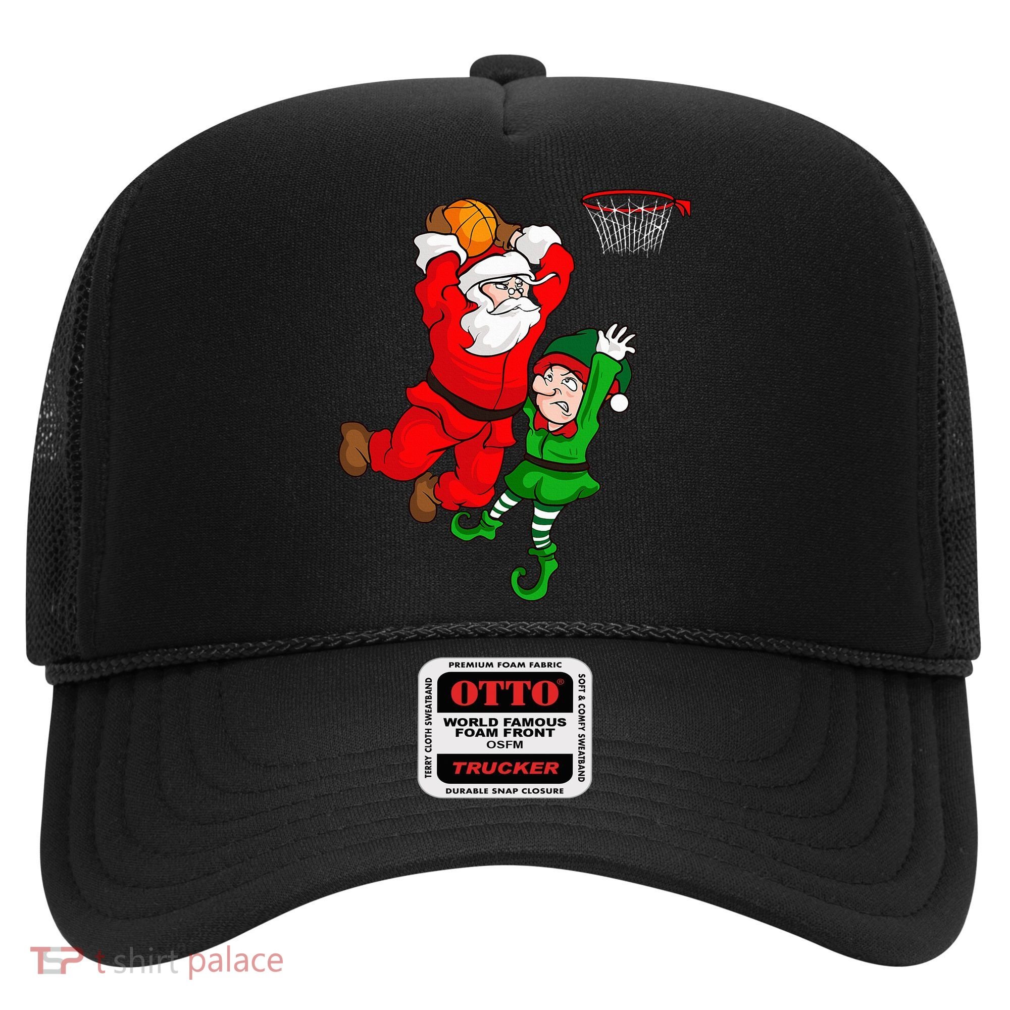 Christmas Basketball Santa Claus Slam Dunk Elf Hat