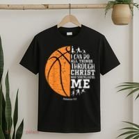 Christian Basketball Shirts M.e.n Boys K.i.d.s Religious Gifts T-Shirt thumb 2