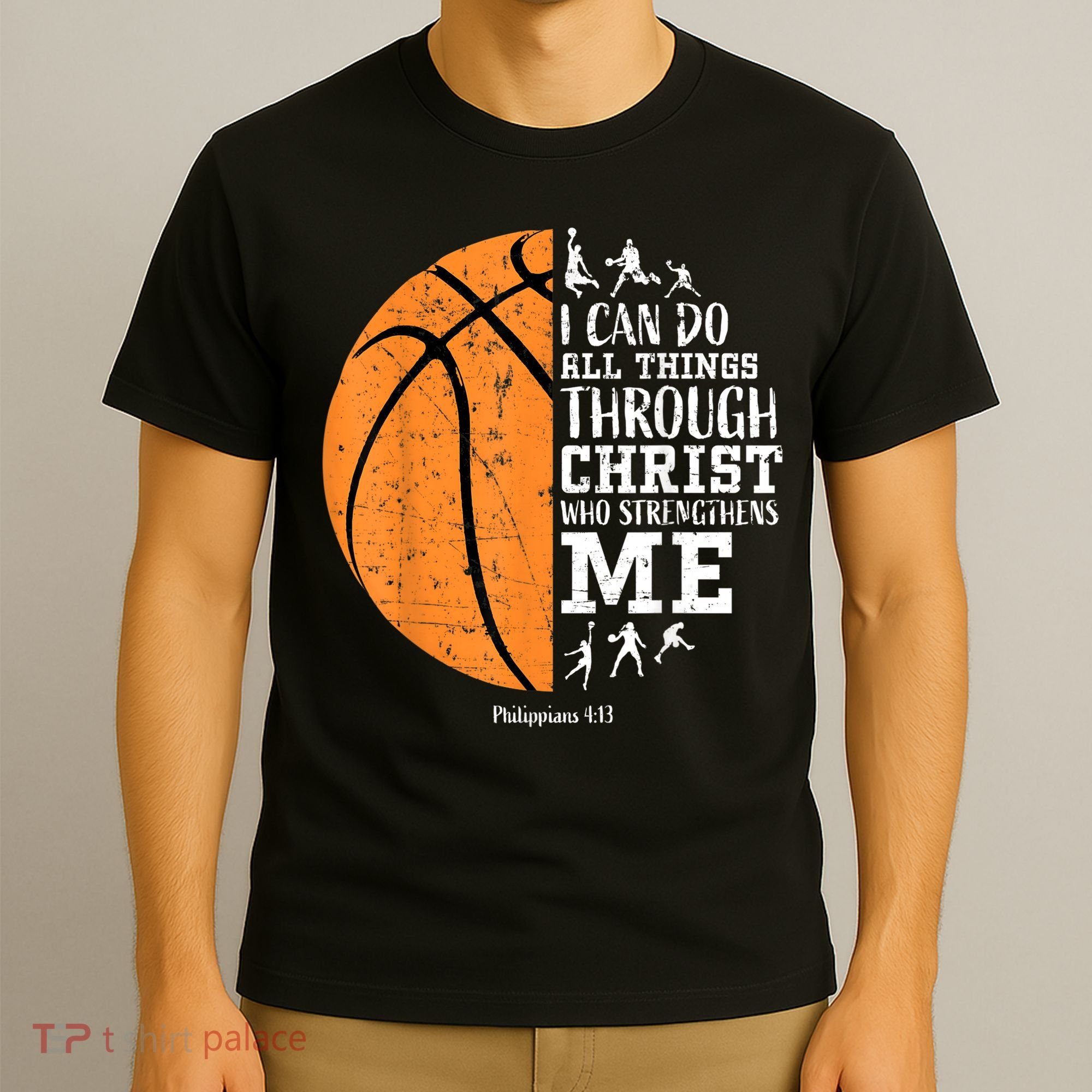 Christian Basketball Shirts M.e.n Boys K.i.d.s Religious Gifts T-Shirt