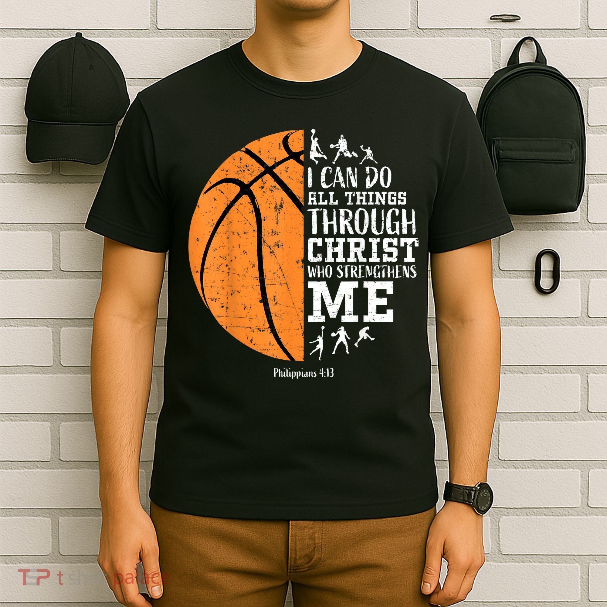 Christian Basketball Shirts M.e.n Boys K.i.d.s Religious Gifts T-Shirt