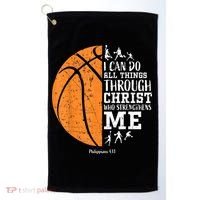 Christian Basketball Shirts M.e.n Boys K.i.d.s Religious Gifts Golf Towel thumb 0