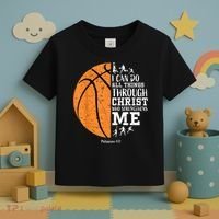 Christian Basketball Shirts M.e.n Boys K.i.d.s Religious Gifts Toddler T-Shirt thumb 3
