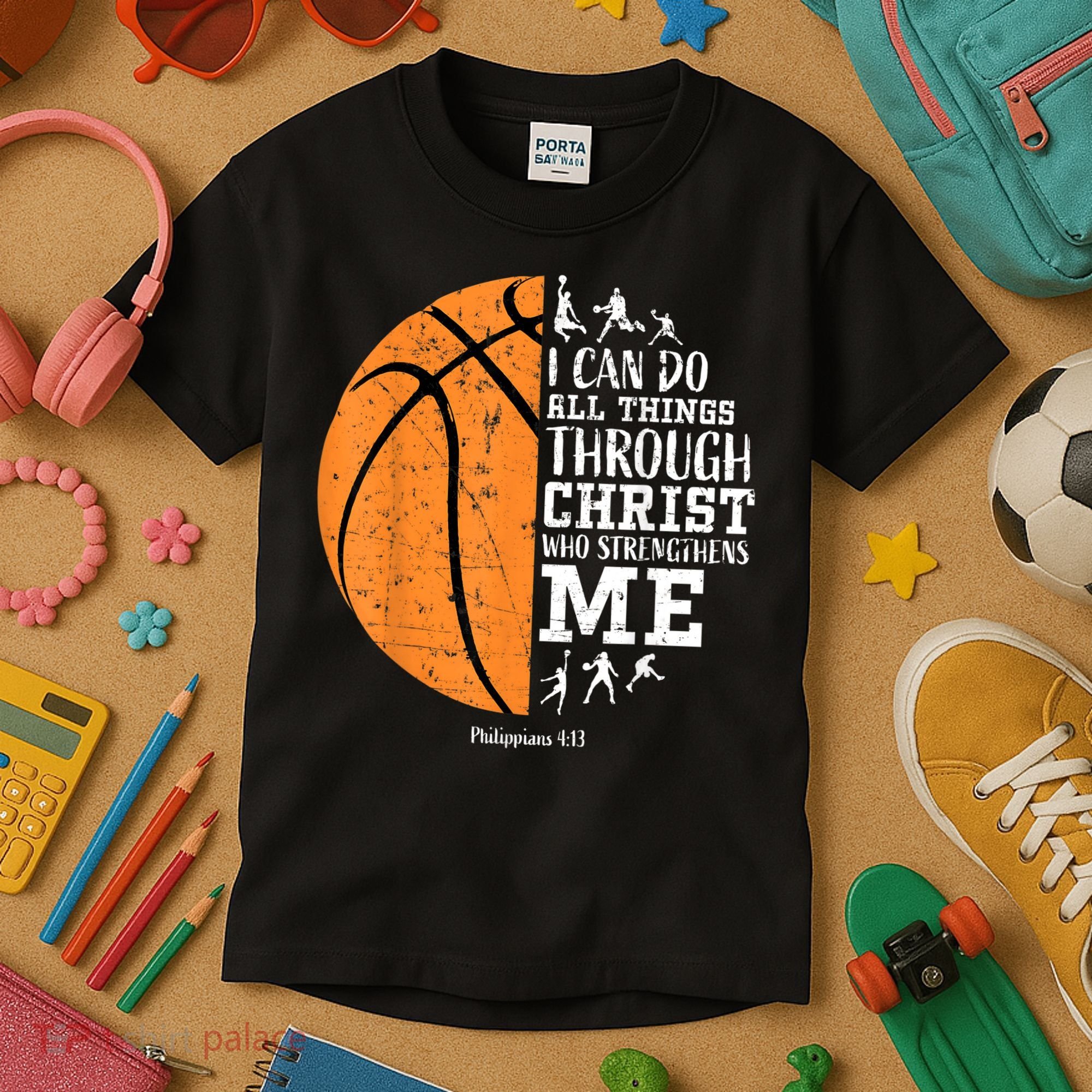 Christian Basketball Shirts M.e.n Boys K.i.d.s Religious Gifts Kids T-Shirt