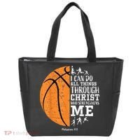 Christian Basketball Shirts M.e.n Boys K.i.d.s Religious Gifts Tote Bag thumb 0