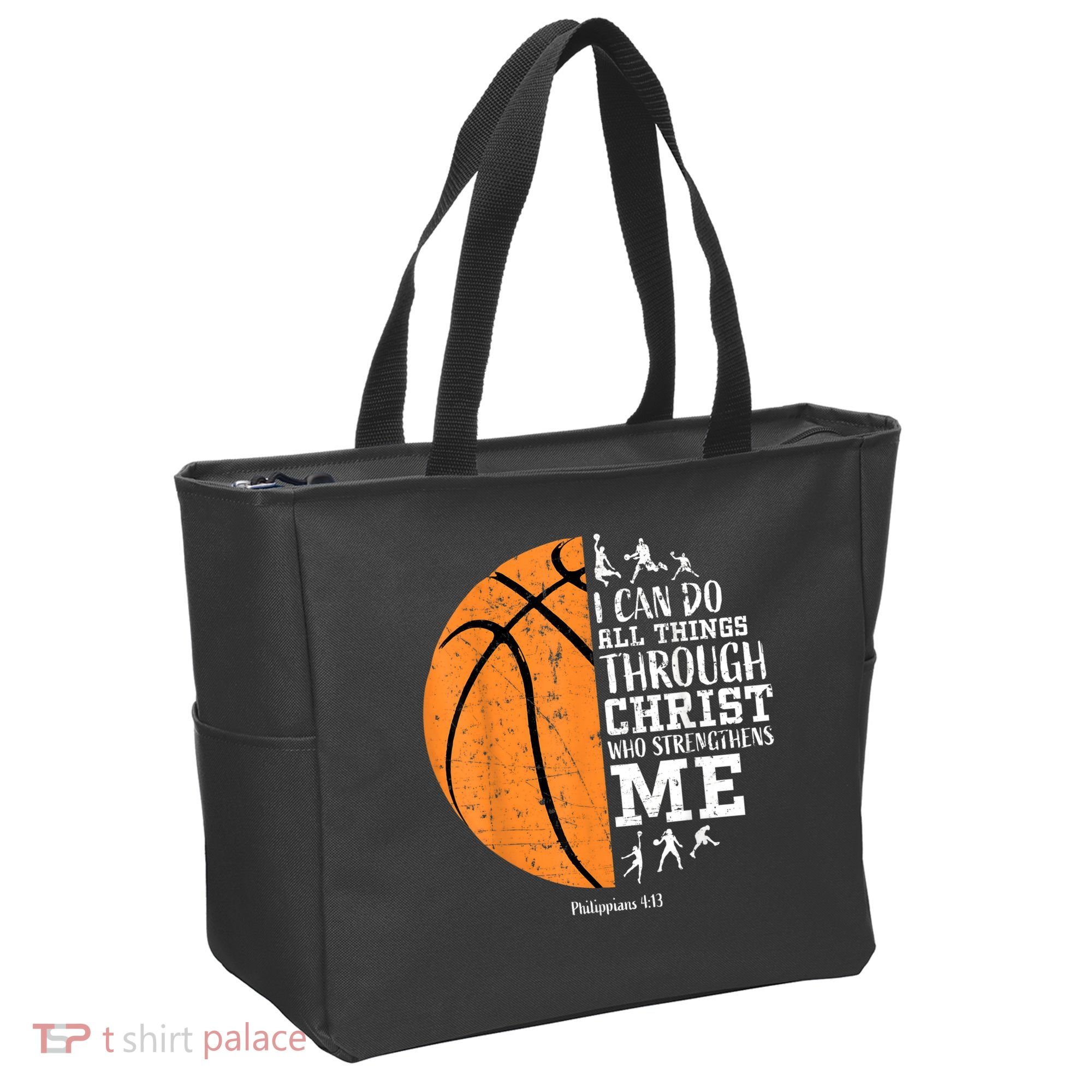 Christian Basketball Shirts M.e.n Boys K.i.d.s Religious Gifts Tote Bag