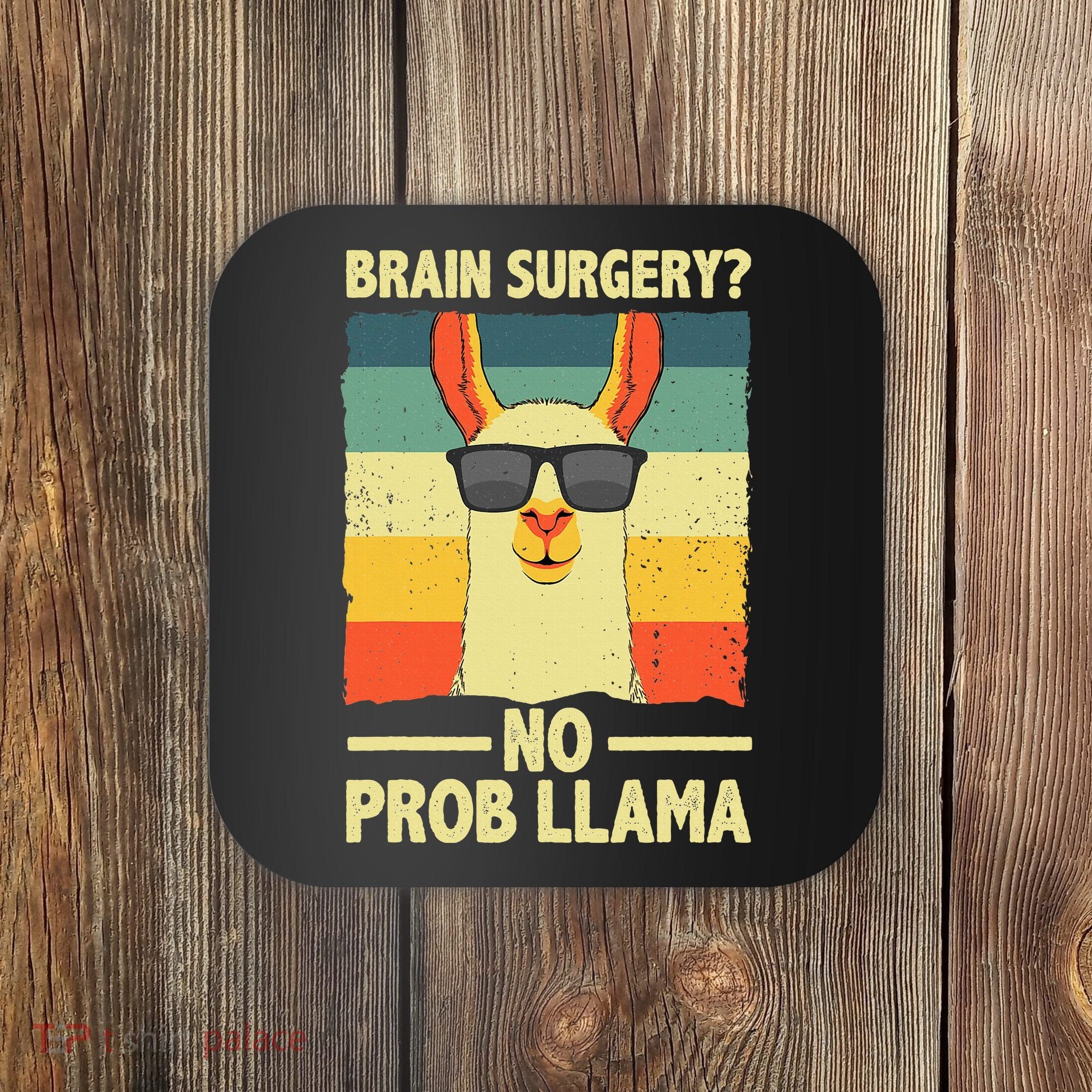 Cute Brain Surgery For Get Well Soon Recovery Coaster