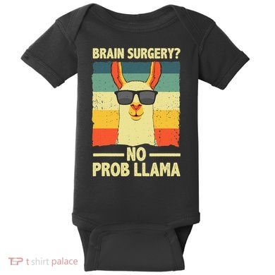 Cute Brain Surgery For Get Well Soon Recovery Baby Bodysuit