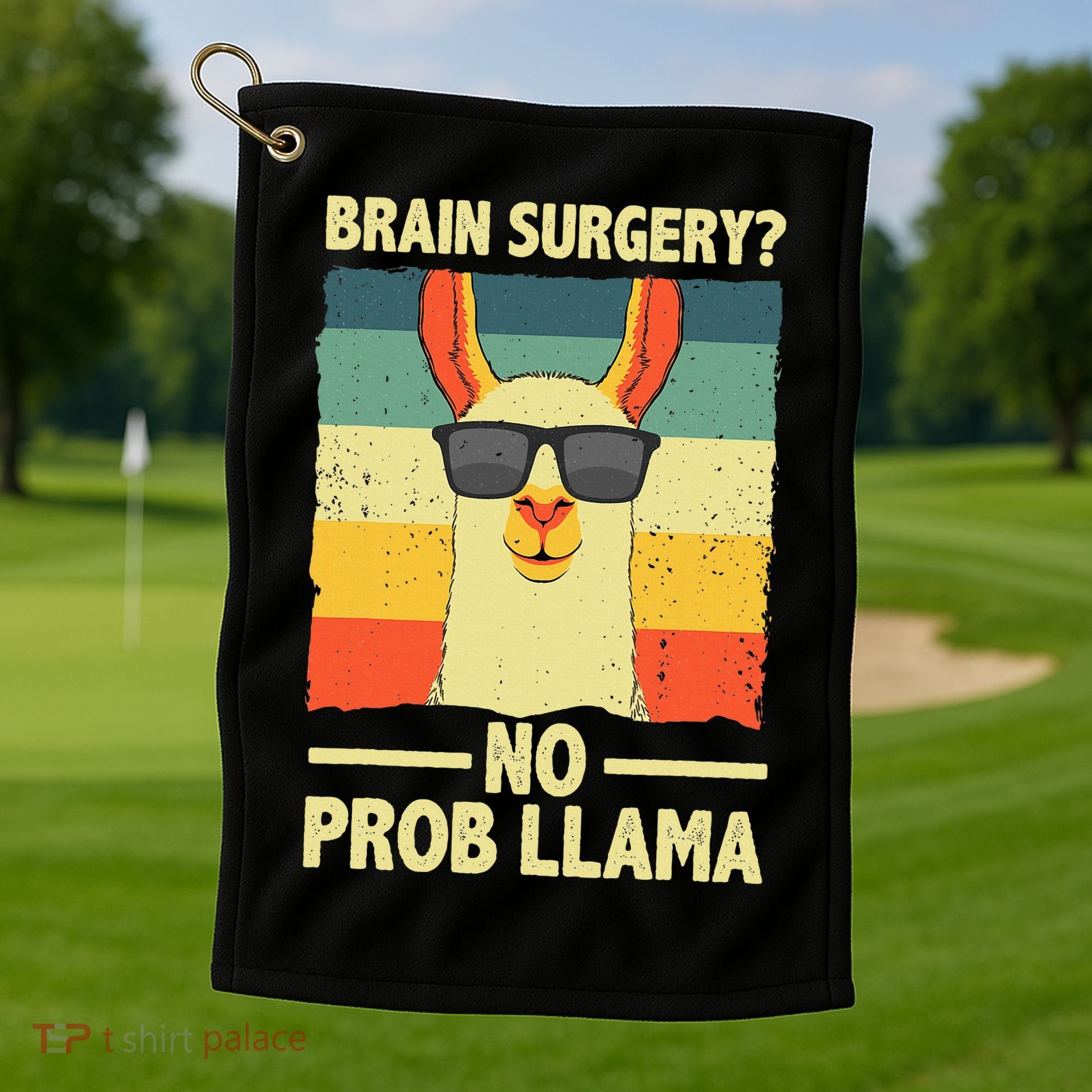 Cute Brain Surgery For Get Well Soon Recovery Golf Towel
