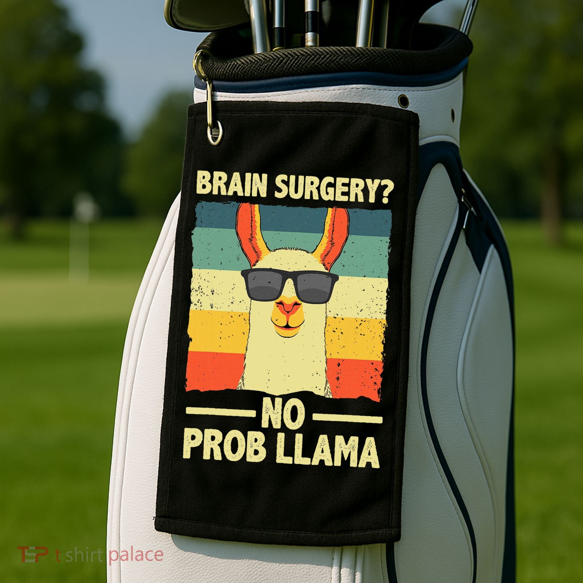 Cute Brain Surgery For Get Well Soon Recovery Golf Towel