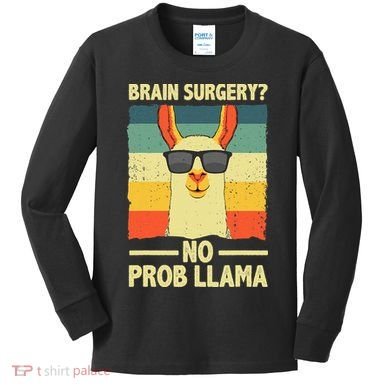 Cute Brain Surgery For Get Well Soon Recovery Kids Long Sleeve Shirt