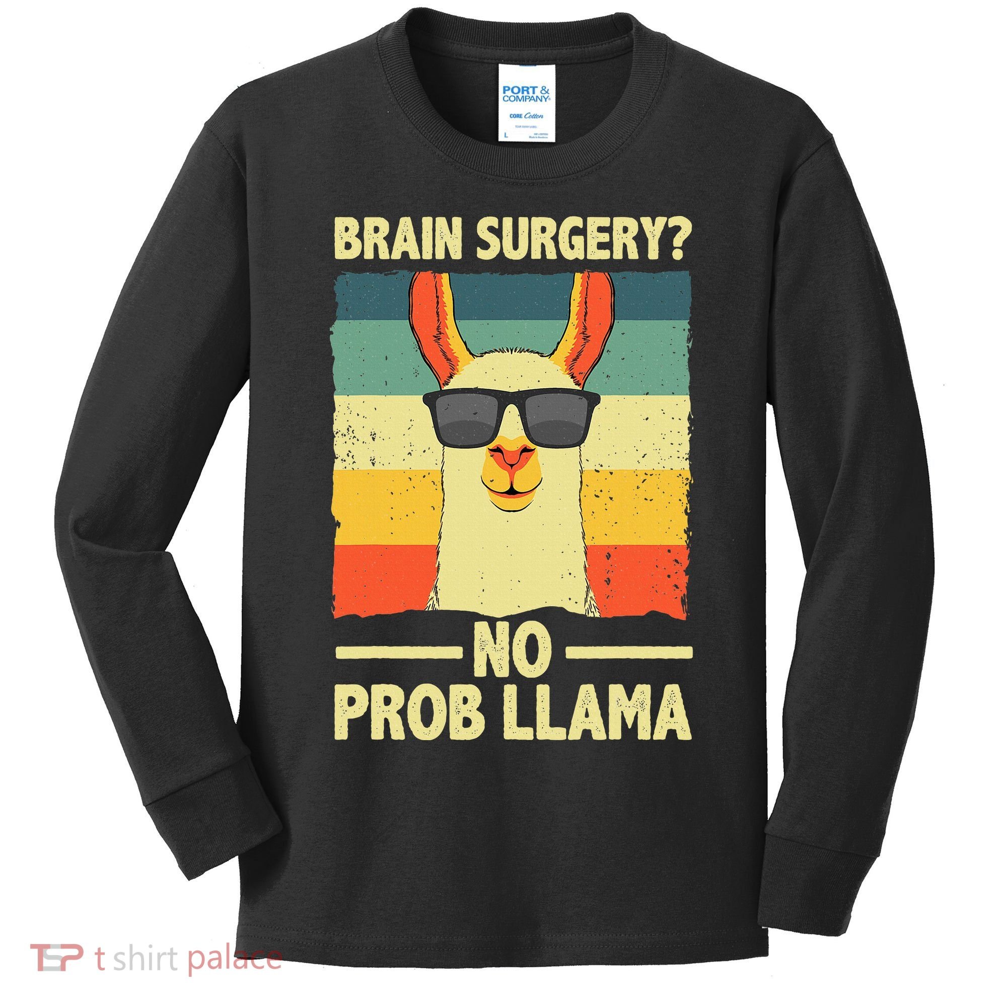 Cute Brain Surgery For Get Well Soon Recovery Kids Long Sleeve Shirt