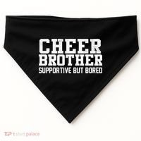 Cheer Brother Supportive But Bored Cheerleader USA-Made Doggie Bandana thumb 0