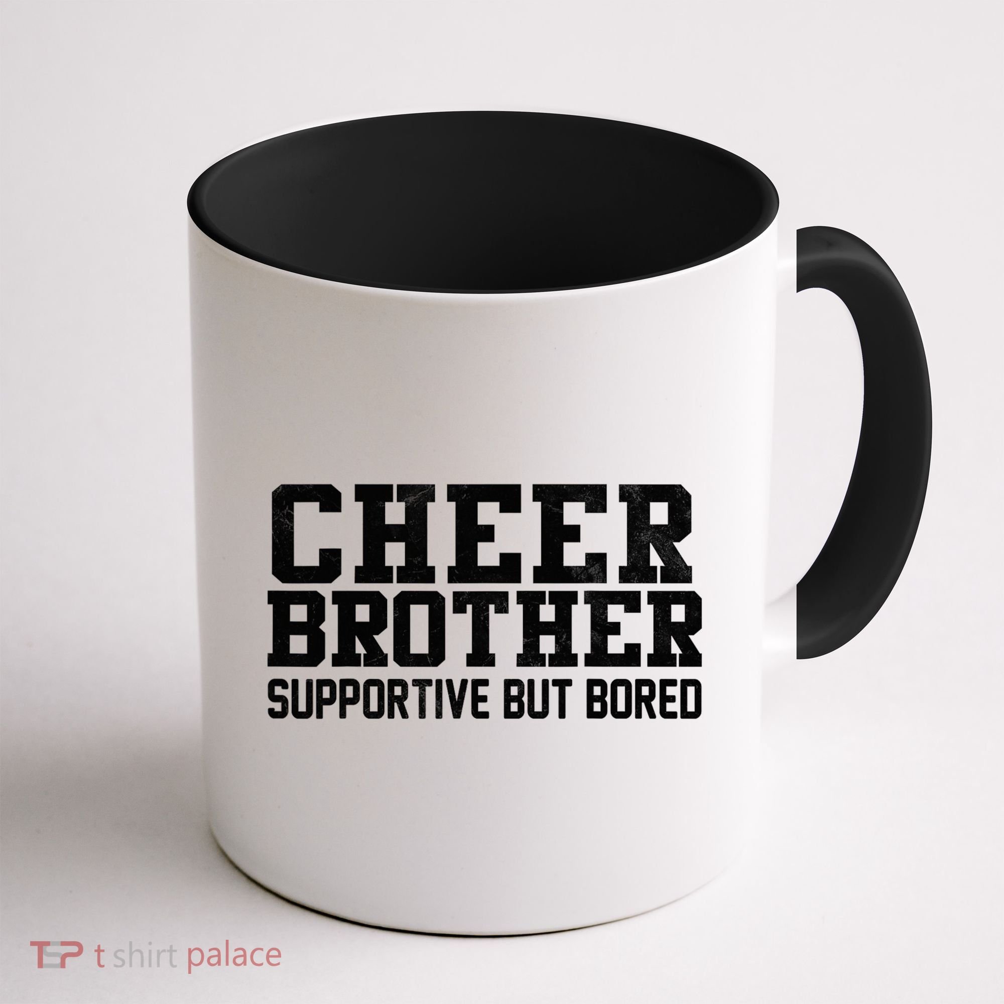 Cheer Brother Supportive But Bored Cheerleader Coffee Mug