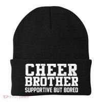 Cheer Brother Supportive But Bored Cheerleader Beanie thumb 0