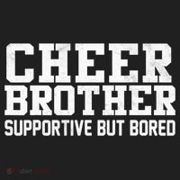 Cheer Brother Supportive But Bored Cheerleader Golf Towel thumb 3
