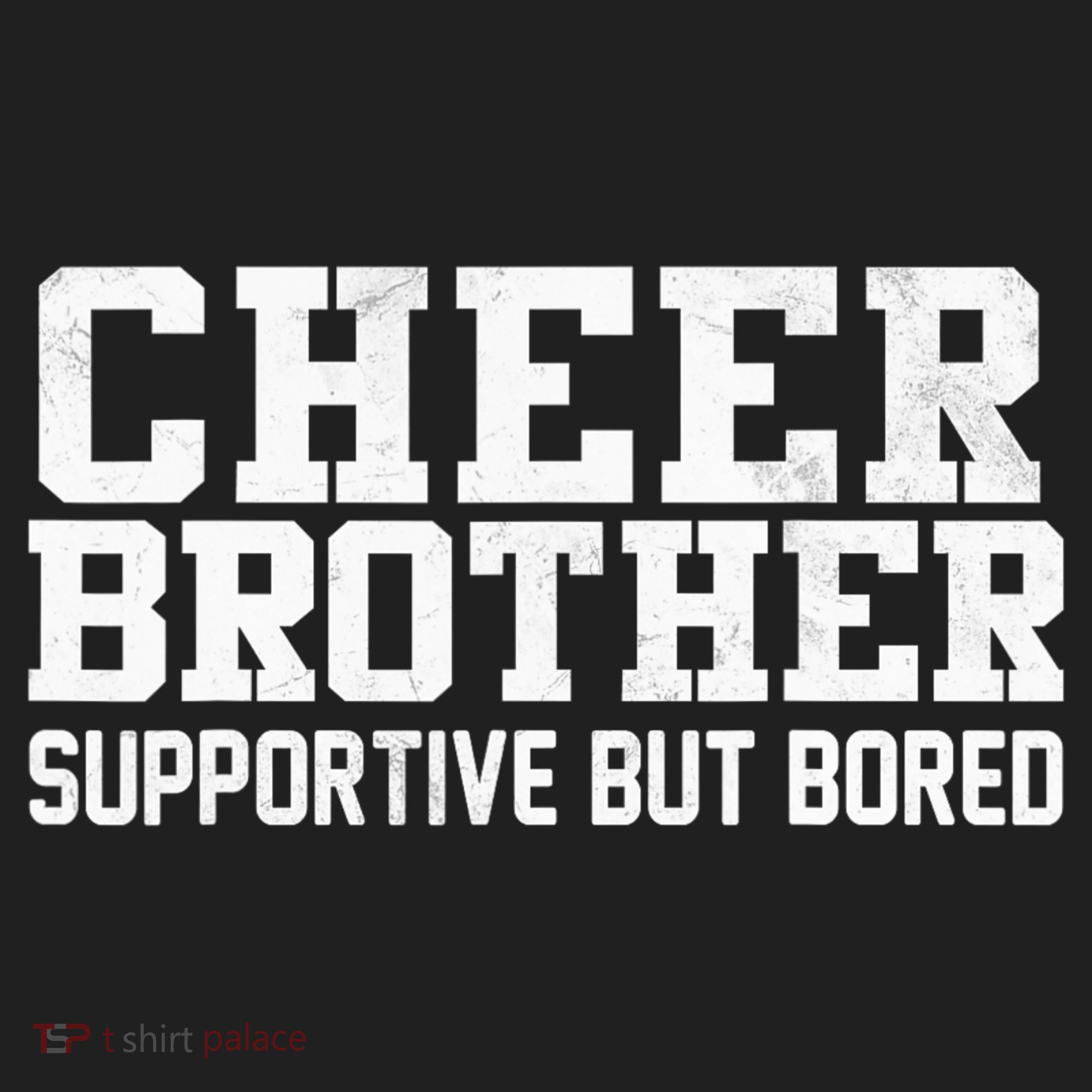 Cheer Brother Supportive But Bored Cheerleader Golf Towel