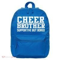 Cheer Brother Supportive But Bored Cheerleader 16 in Basic Backpack thumb 0