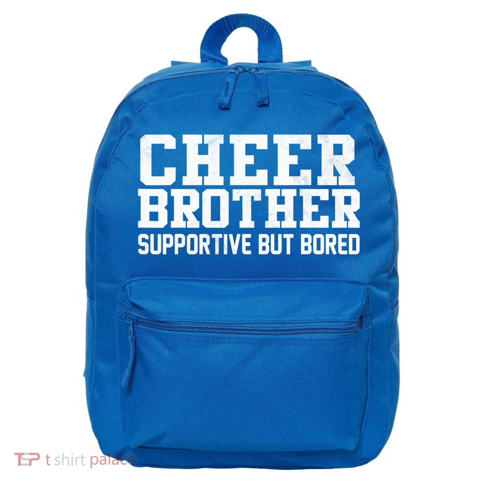 Cheer Brother Supportive But Bored Cheerleader 16 in Basic Backpack