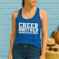 Cheer Brother Supportive But Bored Cheerleader Women's Tank Top thumb 2