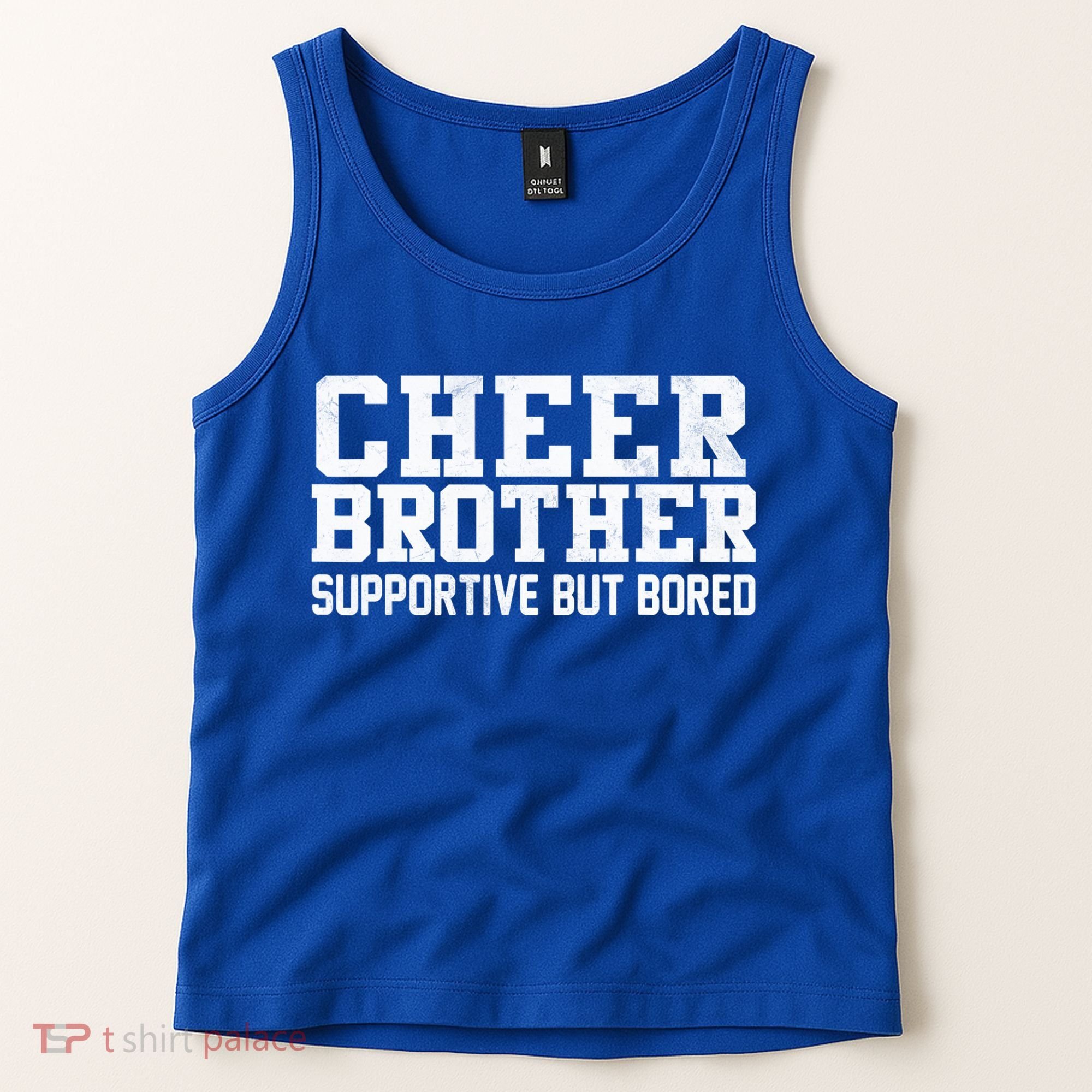 Cheer Brother Supportive But Bored Cheerleader Tank Top