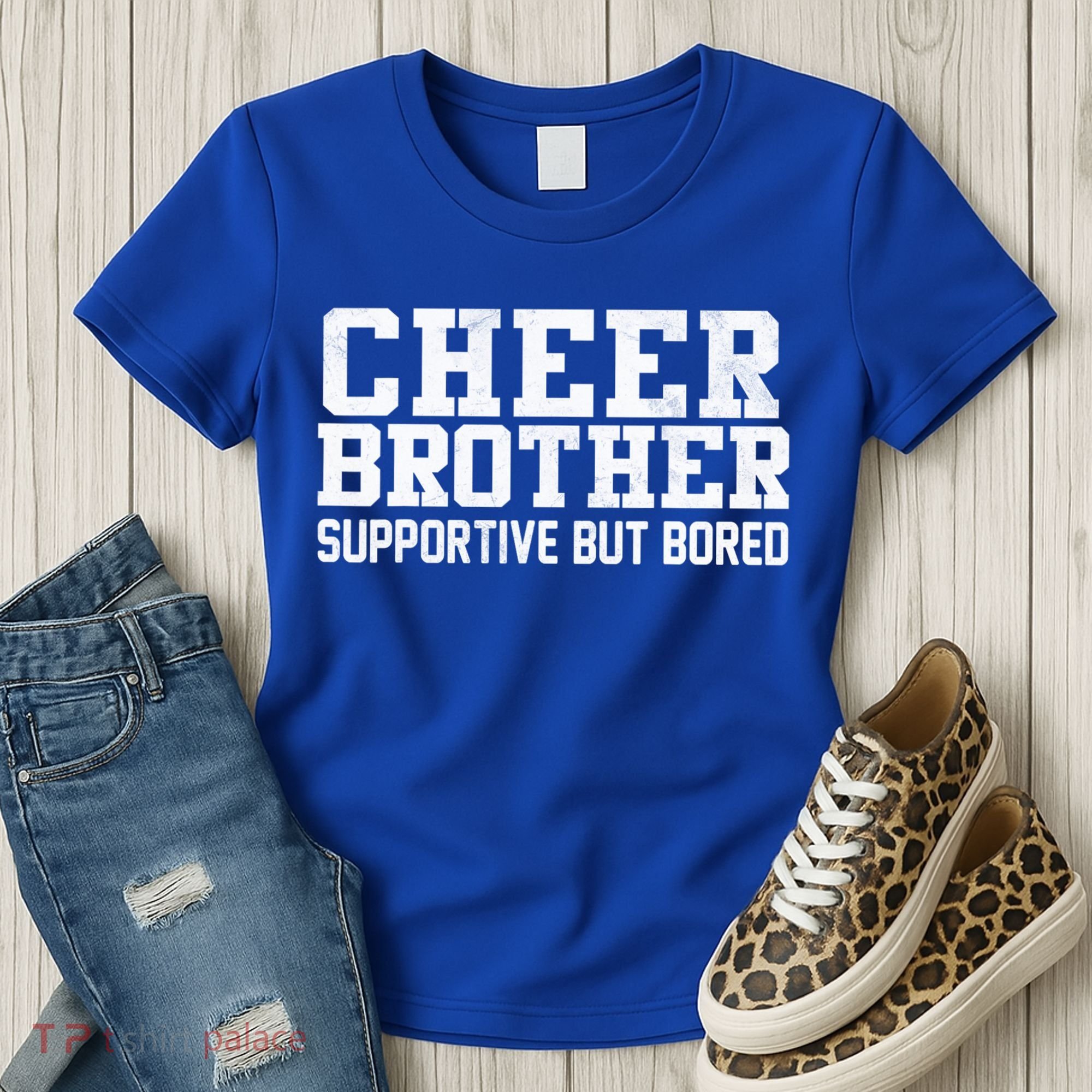 Cheer Brother Supportive But Bored Cheerleader Women's T-Shirt