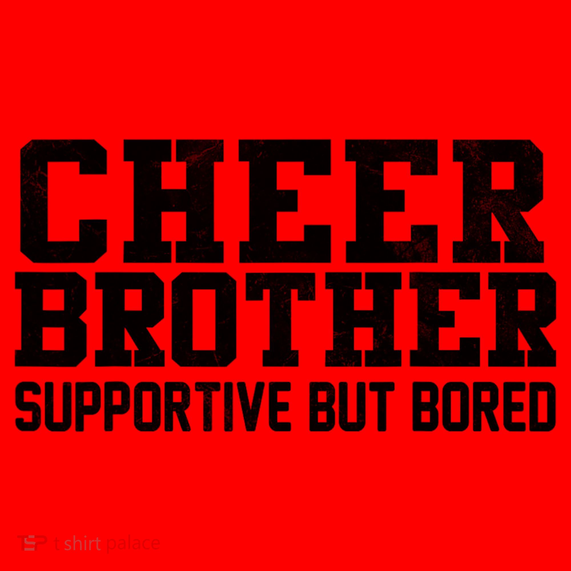 Cheer Brother Supportive But Bored Cheerleader Santa Hat