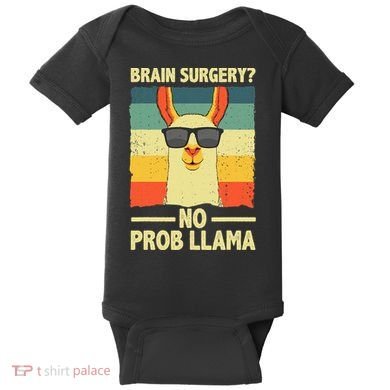 Cute Brain Surgery Get Well Soon Recovery Baby Bodysuit