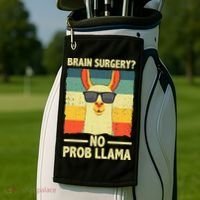Cute Brain Surgery Get Well Soon Recovery Golf Towel thumb 2