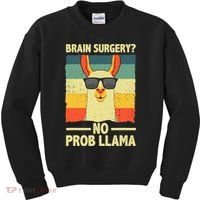 Cute Brain Surgery Get Well Soon Recovery Kids Sweatshirt thumb 0