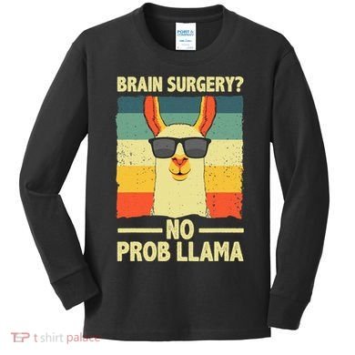 Cute Brain Surgery Get Well Soon Recovery Kids Long Sleeve Shirt