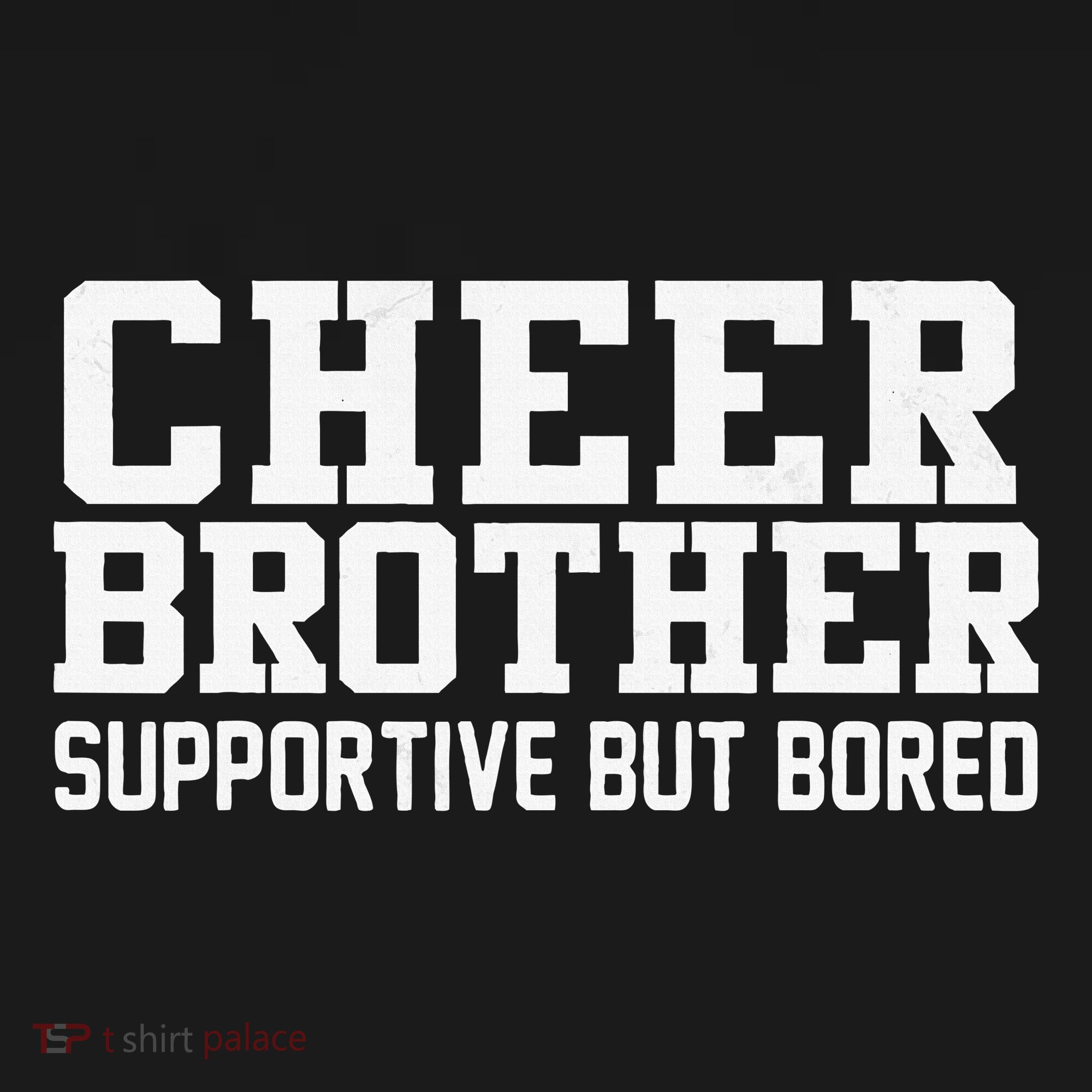 Cheer Brother Supportive But Bored Cheerleader Kids Long Sleeve Shirt